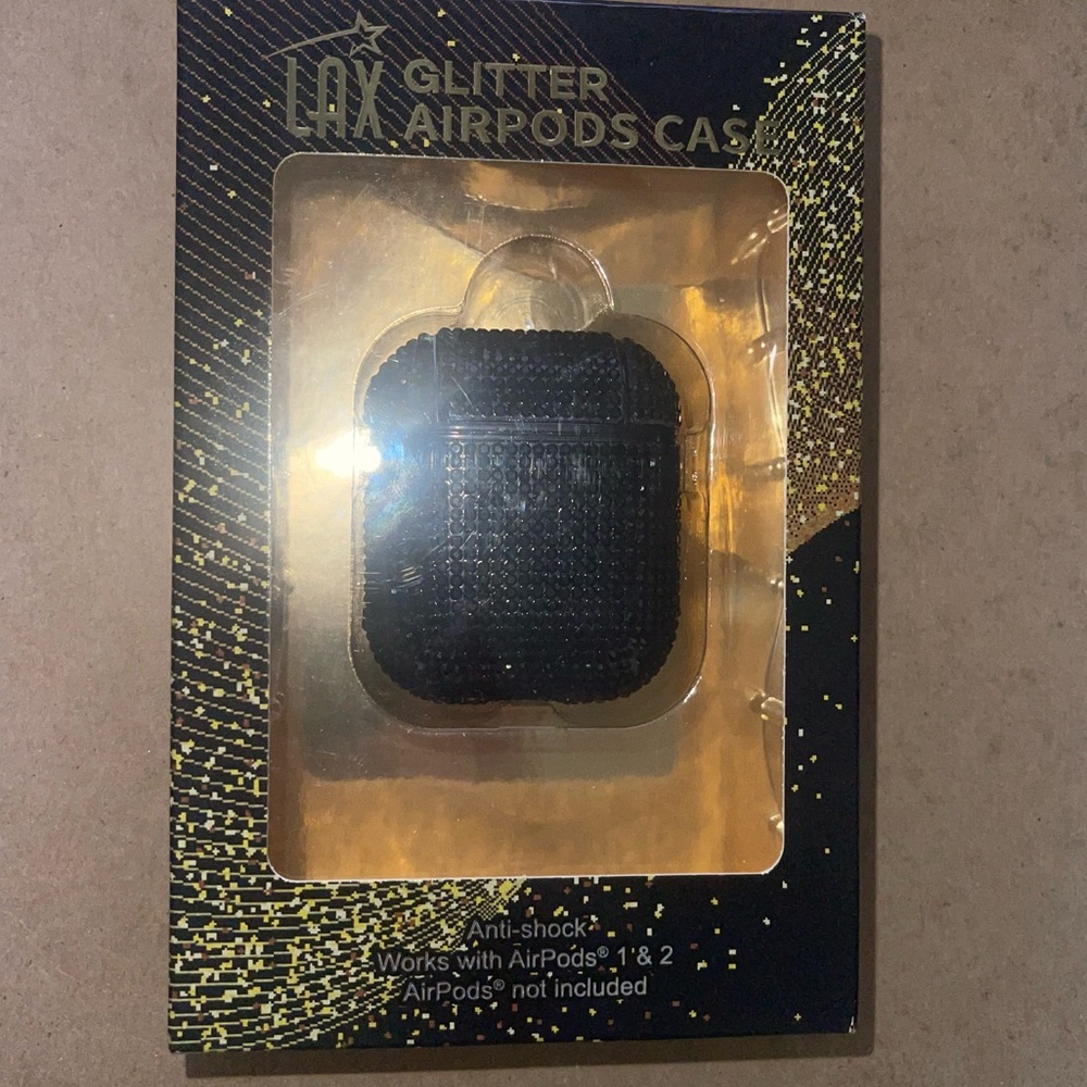 AirPods Black Rhinestone Cover New